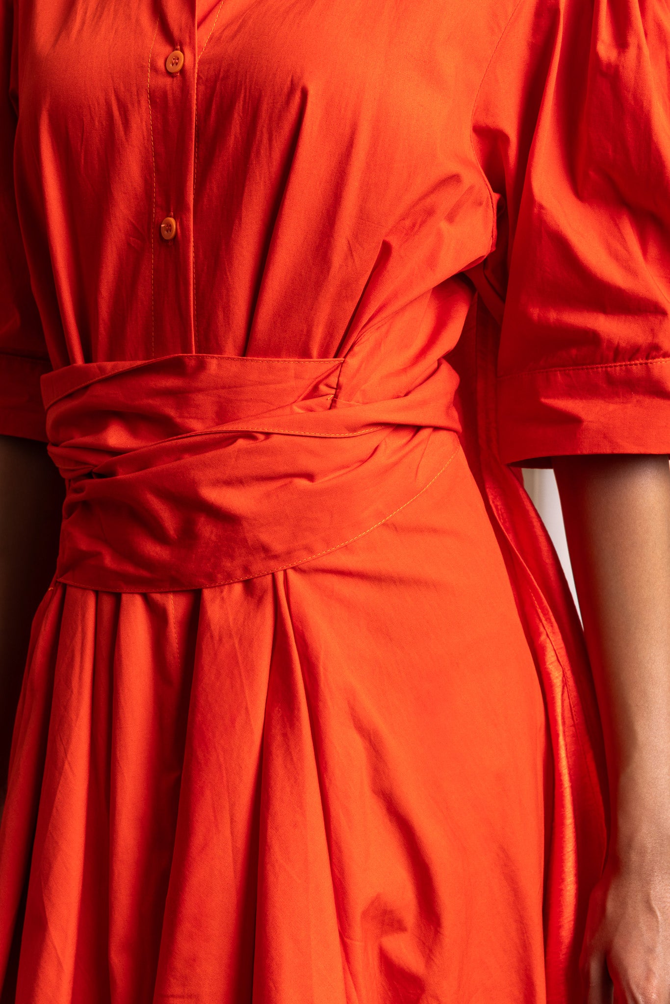 PANJVĀH / Draped Dress / SCARLETT