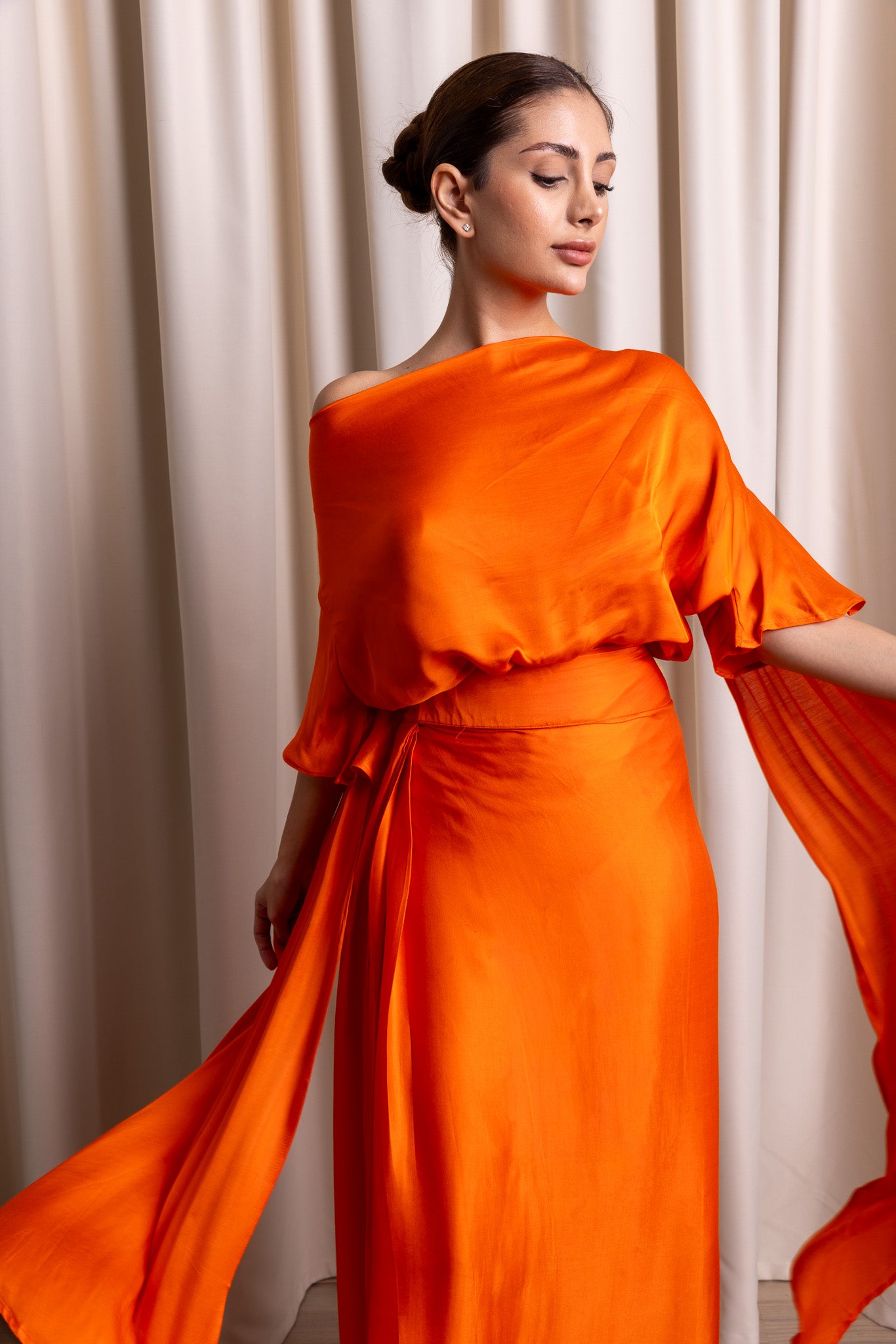 SATVĀH / Wrap Skirt / MARIGOLD