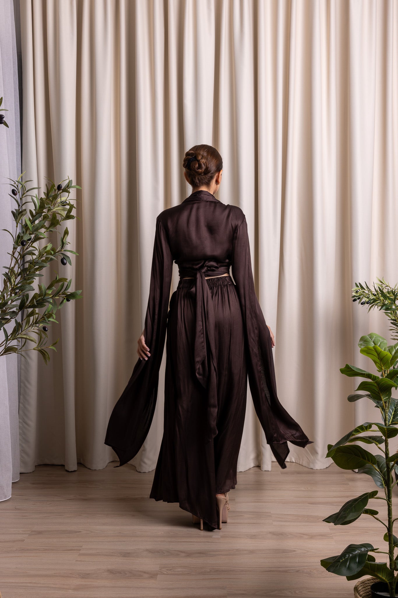 ATVĀH / Wrap Blazer / ESPRESSO