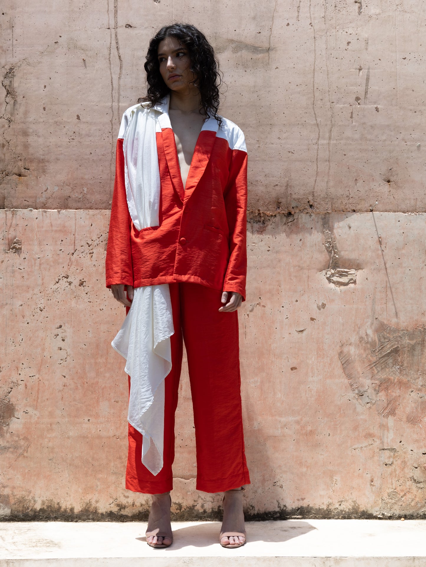 DŪJĀ / SCARLETT / Straight Silk Trousers