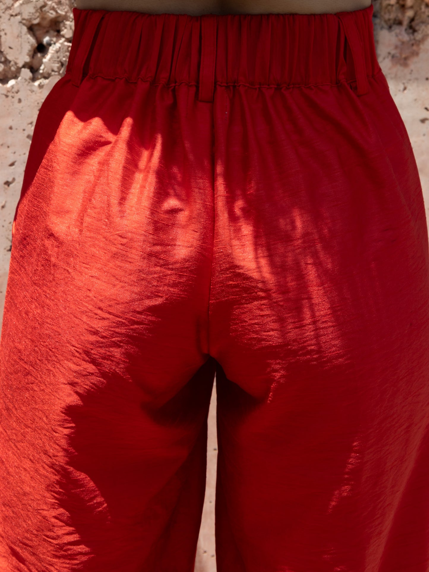 DŪJĀ / SCARLETT / Straight Silk Trousers