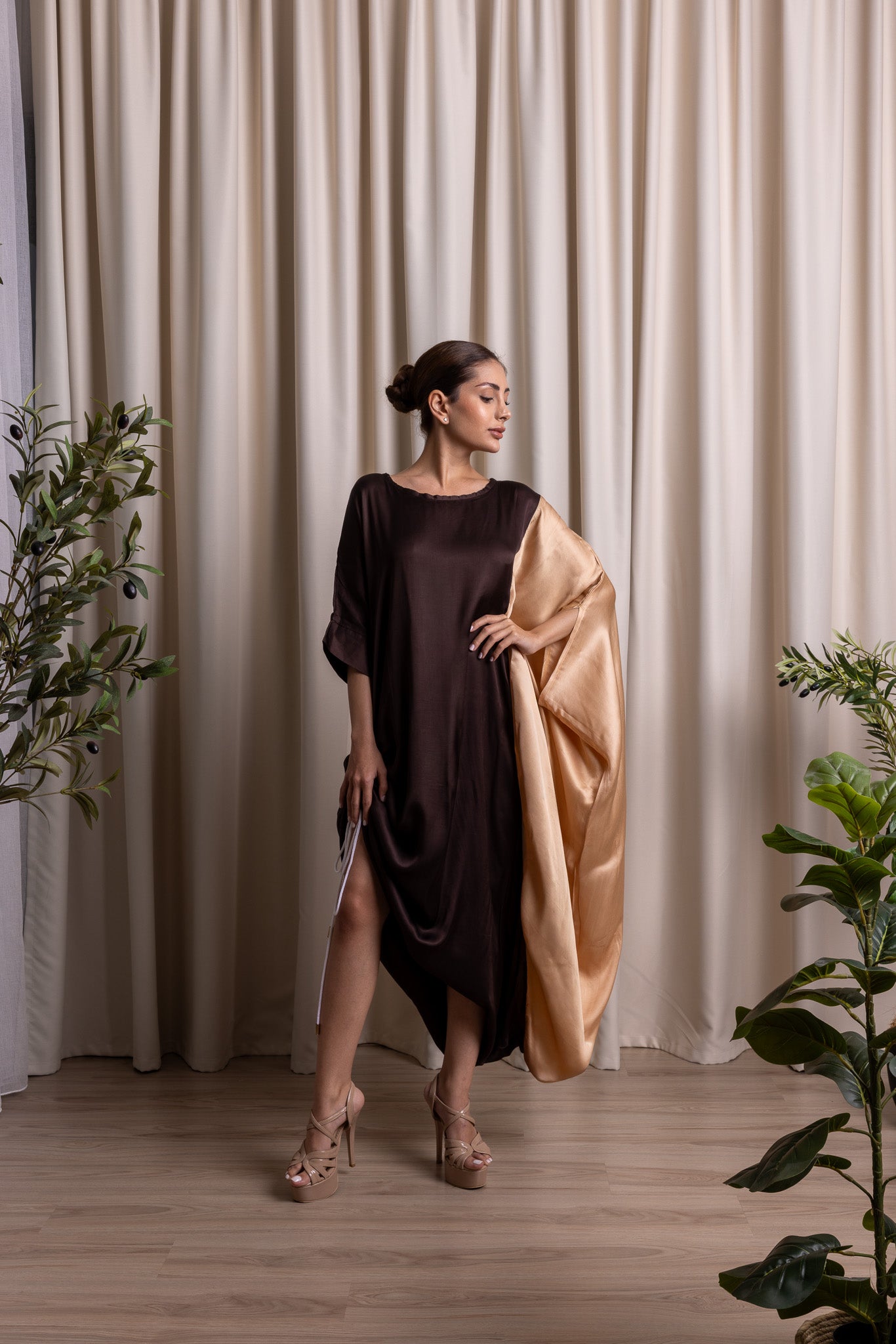 ȚĪJĀ / Draped Dress / DUO