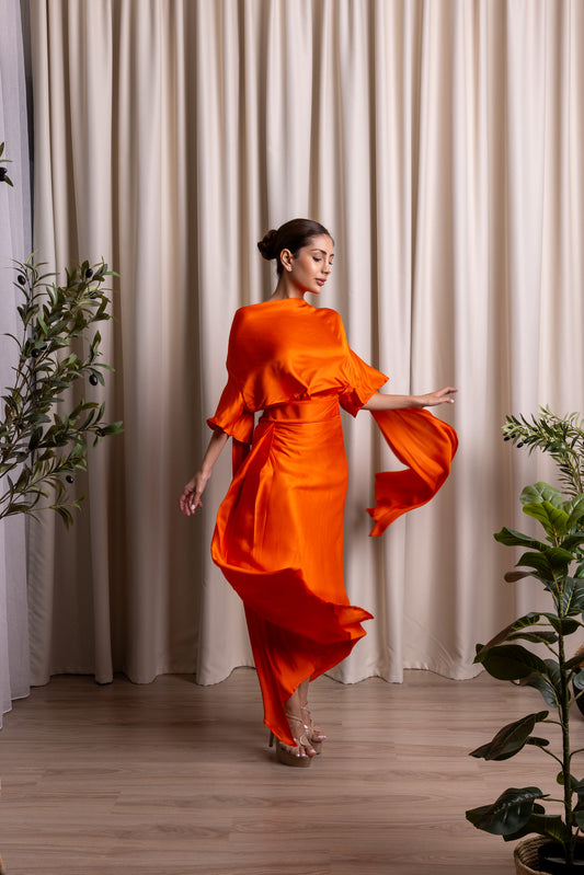 SATVĀH / Wrap Skirt / MARIGOLD