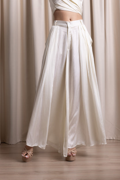 ATVĀH / Pleated Trousers / IVORY