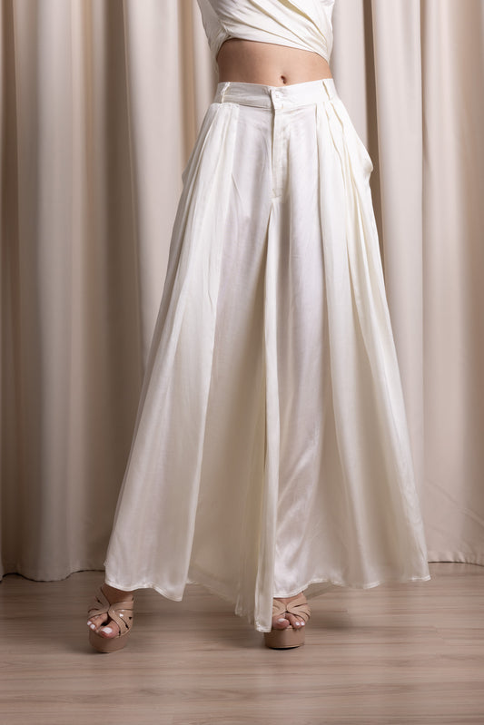 ATVĀH / Pleated Trousers / IVORY