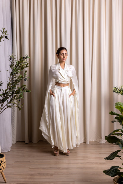 ATVĀH / Pleated Trousers / IVORY