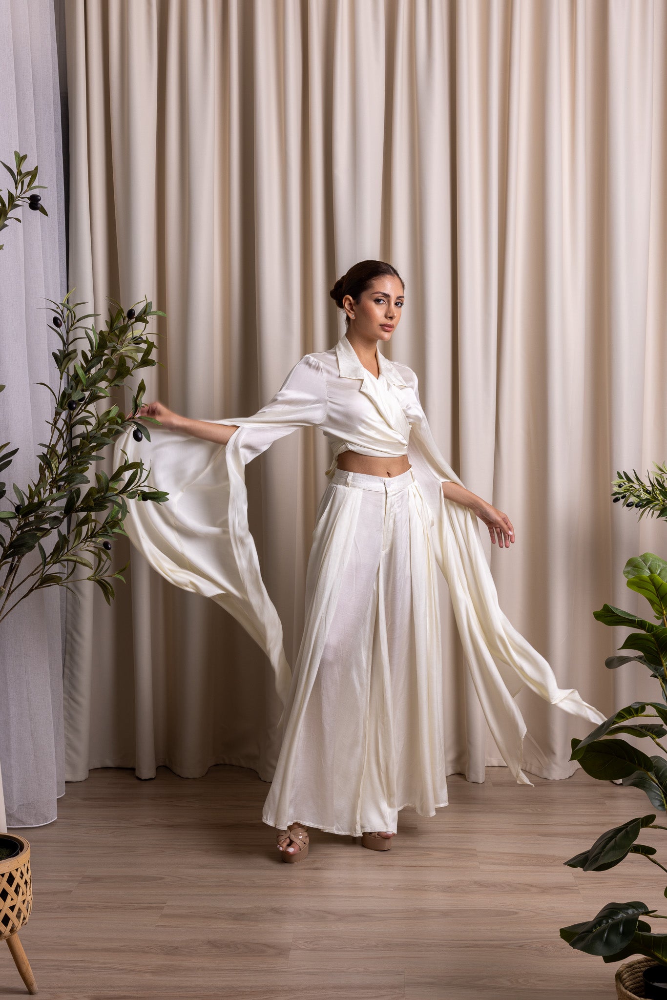 ATVĀH / Wrap Blazer / IVORY – Ras