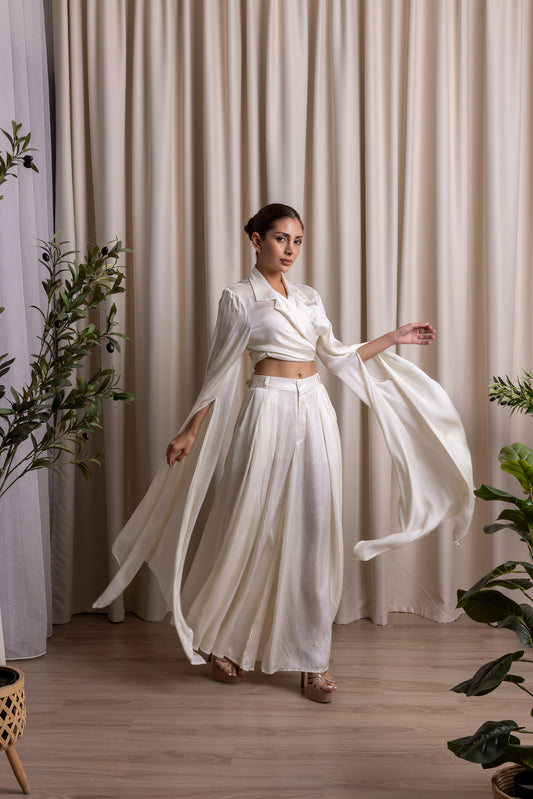 ATVĀH / Wrap Blazer / IVORY